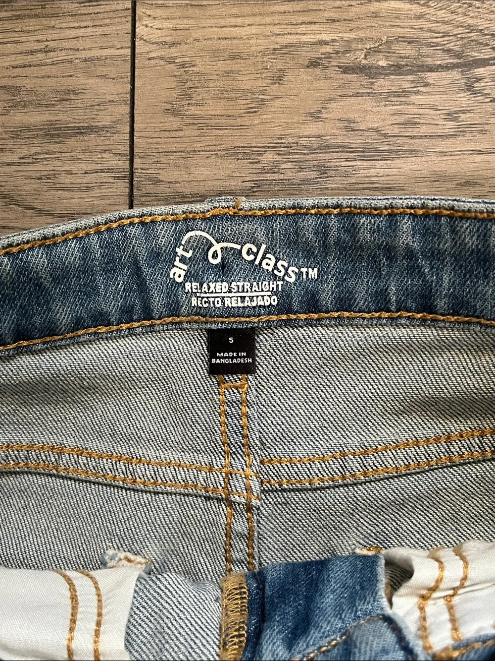 art class Light Blue Straight-Leg Kids Jeans Size 5T